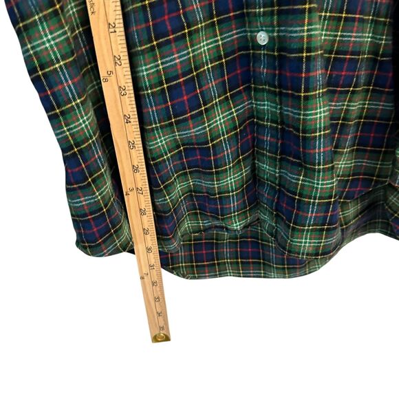 Ralph Lauren Men's Blake 100% Cotton Blue, Red & Green Plaid Flannel Button L - Picture 3 of 6